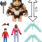 Mattel Minecraft Story Set with 3 Action Figures & 4 Accessories, A Well-Crafted Escape Figure Pack Inspired by A Minecraft Movie, Toy Collectible
