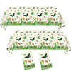 Mainivo 2Pcs Bug Theme Tablecloth Insect & Bug Party Decorations Garden Nature Insect Themed Disposable Plastic Rectangular Table Cloth, for Baby