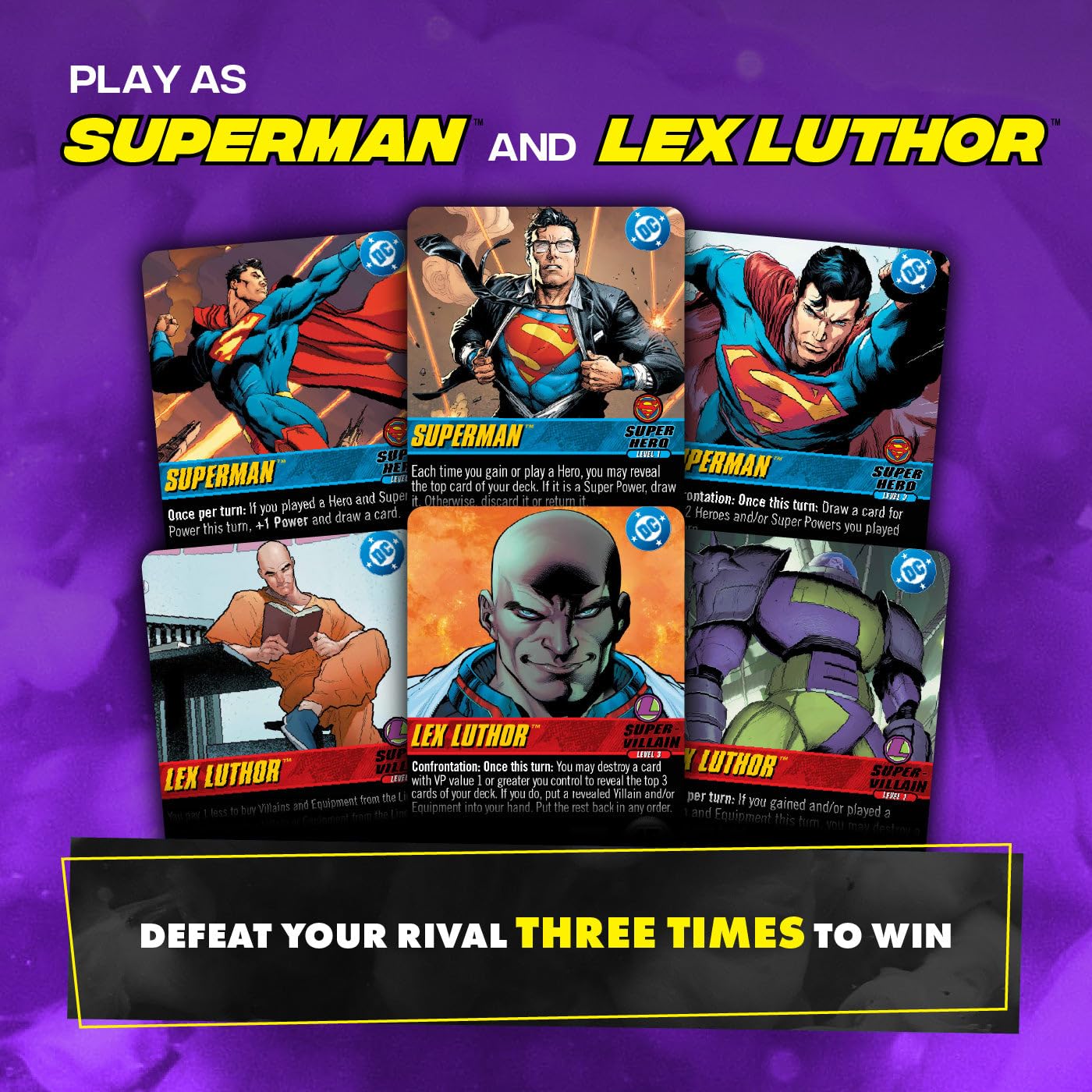 Cryptozoic Entertainment DC Deck-Building Game: Rivals - Superman vs. Lex Luthor