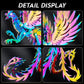 3D Metal Model Kits, Mechanical Undead Bird Seven Colorful 3D Metal Puzzle,Steel Mythology Animal Series DIY Brain Teasers Simple 3D Puzzles Home