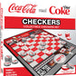 MasterPieces Coca-Cola and Diet Coke Checkers Board Game - Officially Licensed, Family Game, Includes 24 Pieces & King Caps, Ages 13+
