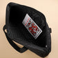 American Mahjong Game Set - Black Quilted Soft Bag 166 Premium Tiles with 4 All-in-One Rack/Pushers,100 Chips, Wind Indicator, English Manual. Easy