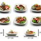 Mixed 10 Assorted Breakfast Set - Miniature Food, Tiny Food for Decoration Dollhouse, Doll House, Diorama (Scale 1:24, 1/24)