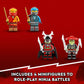 LEGO NINJAGO Kai’s Mech Rider EVO 71783, Upgradable Ninja Motorbike Toy, Mech Action Figure and 2 Bone Warrior Minifigures, Collectible Toys for Kids