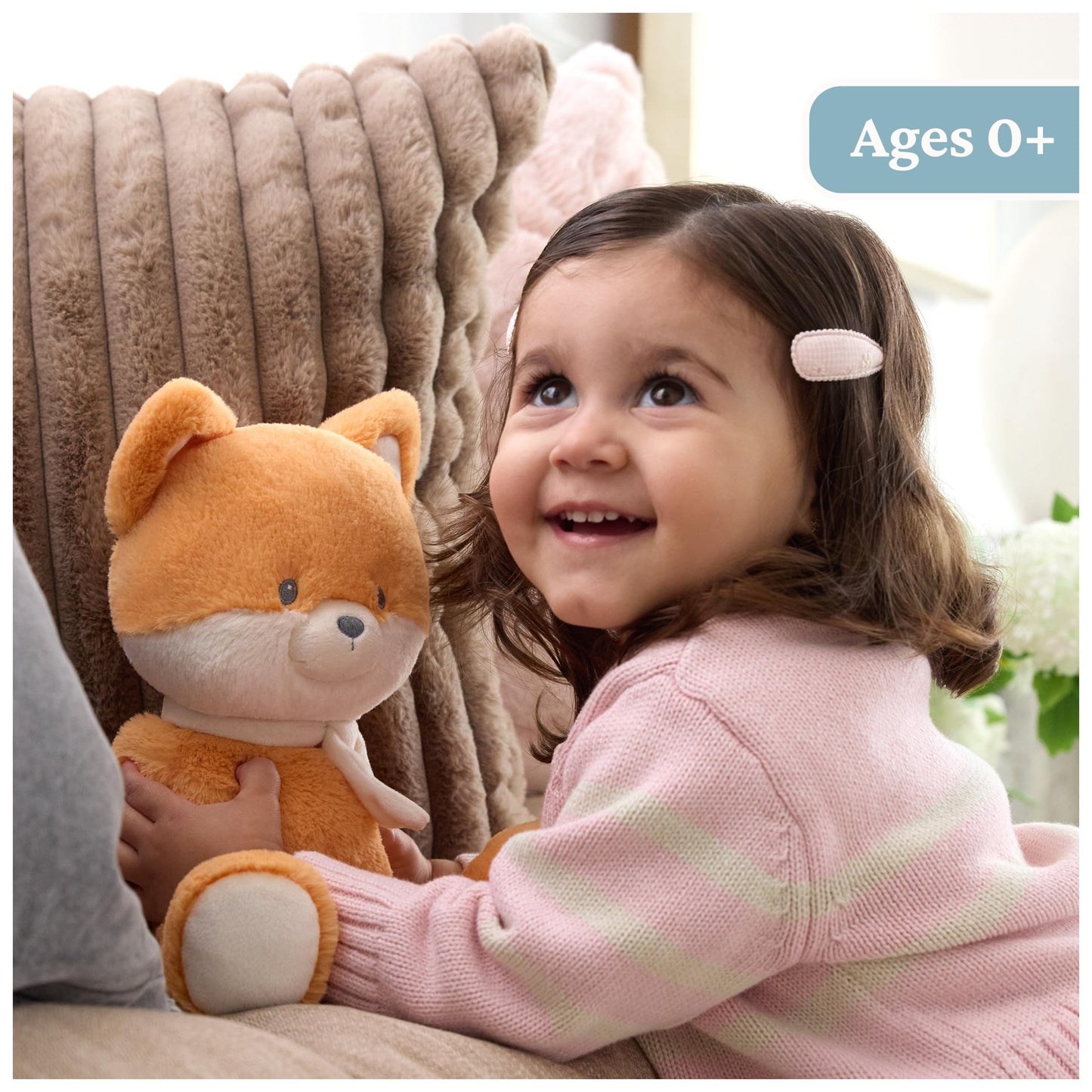 GUND Baby Sustainably Soft Piper 13” Fox Stuffed Animal with Scarf