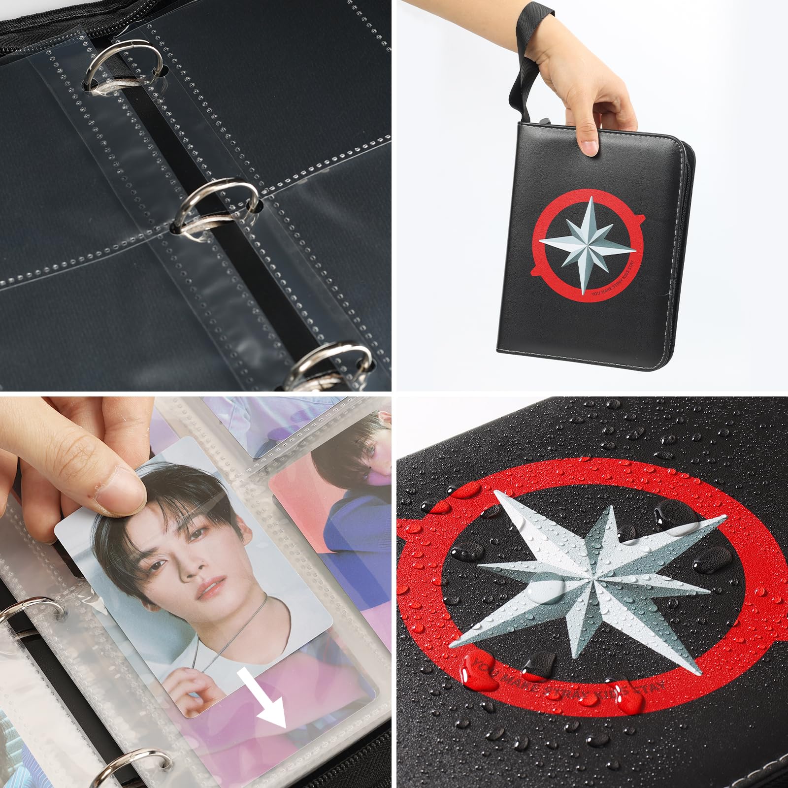 Stray Photocards Binder 400 Pockets, Skz Album Photo Card Holder Merch for Stay Fans Gifts
