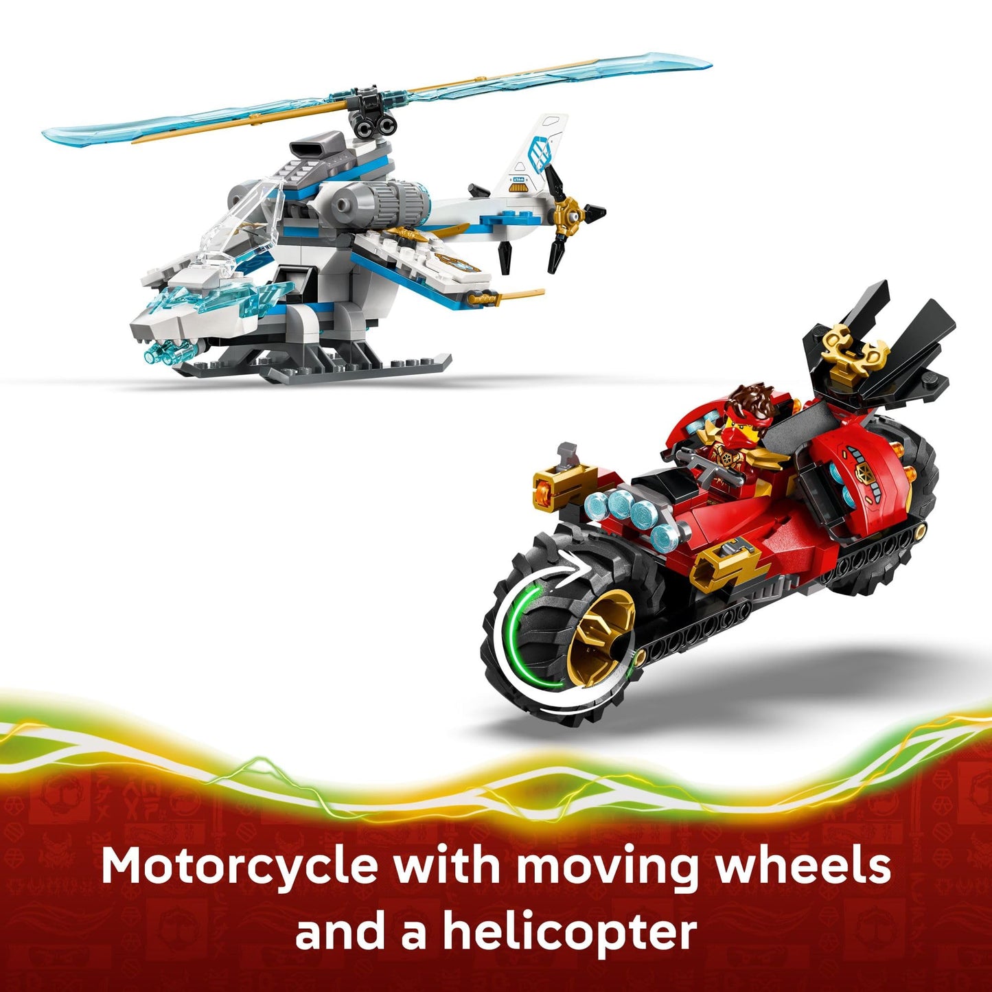 LEGO NINJAGO Ninja Vehicle Tree House Battle Building Toy for Boys, Girls, & Kids, Ages 7+ - Ninja Playset W/5 Minifigures, Motorcycle & Helicopter