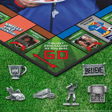 Monopoly Ted Lasso | Officially Licensed Board Collectible Board Game | Play as Believe Sign, Goldfish, Tea up, Ted’s Visor and More | Based On