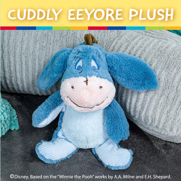 KIDS PREFERRED Disney Baby Winnie The Pooh and Friends Stuffed Animal with Jingle and Crinkle, Eeyore, 9"