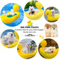 KUCDBUN Pool Float Set for Dogs - Raft With Collapsible Bowl, Non-Toxic Water Toys for Small Dogs, Puppies and Doggies, Yellow Duck
