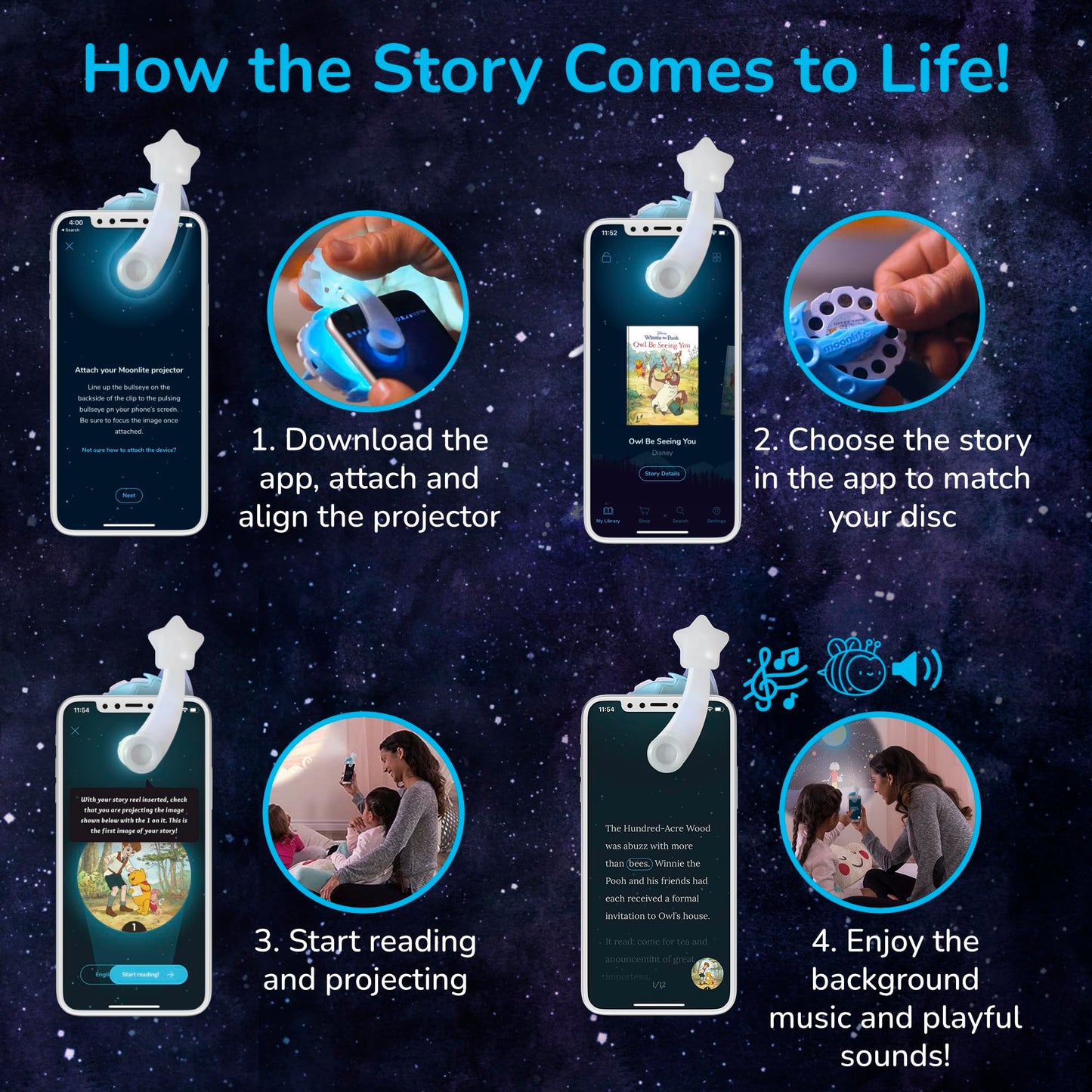 Moonlite Storytime Single Story Disc, Bible Stories: Mary's Little Lamb