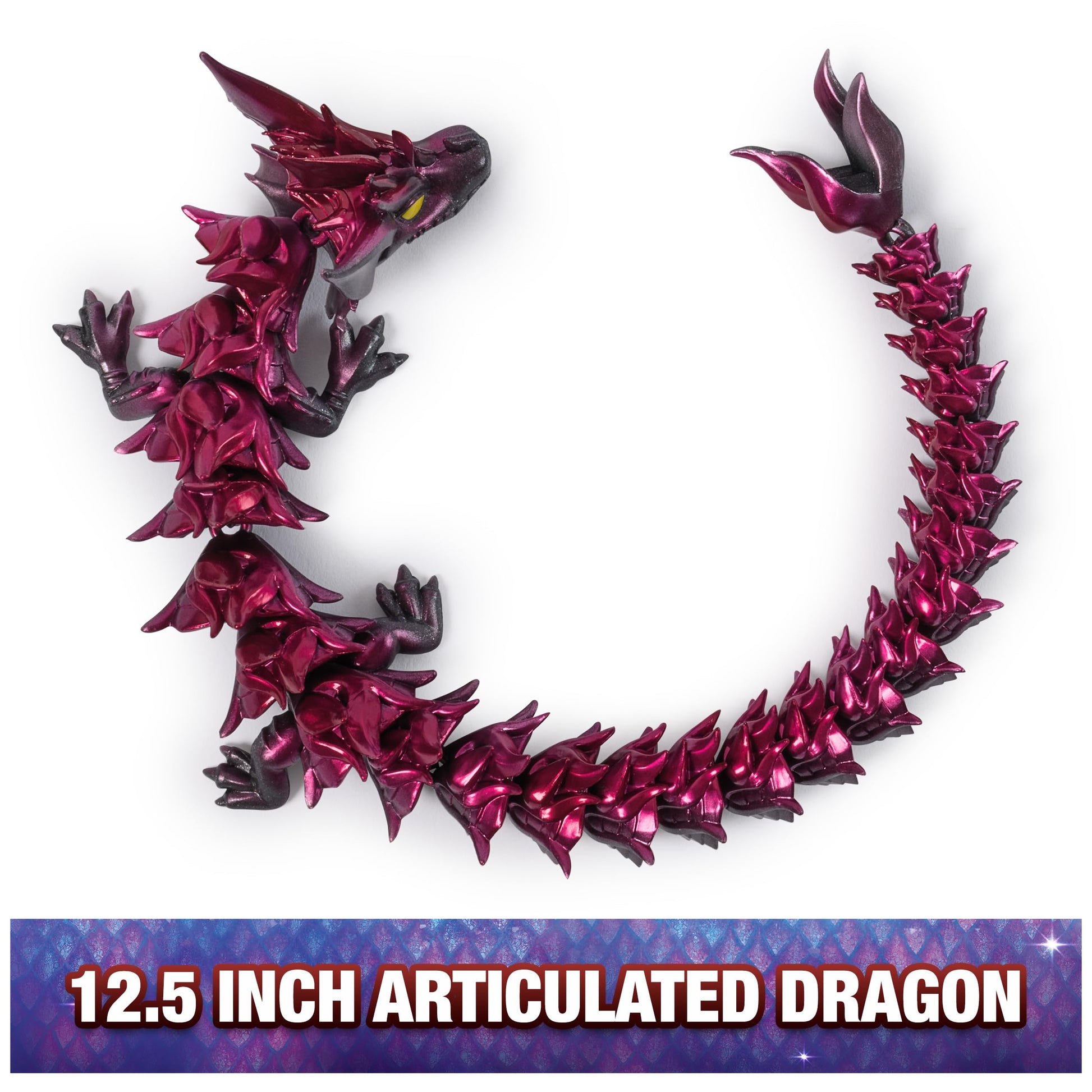 CrystaLynx Dragon 12.5-inch Articulated Figure, Blind Box Toy, Ages 8+
