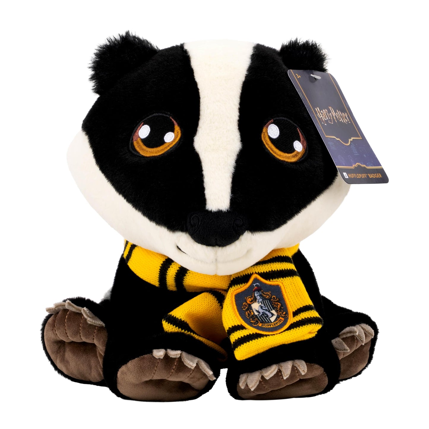 Jazwares Warner Bros. Discovery Harry Potter 10-Inch Hufflepuff Badger Plush - Super-Soft and Huggable Plush Toy - Official Licensed Plush - All Ages