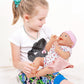 Click N' Play Newborn Baby Doll Clothes and Diaper Changing Set., 16 inches