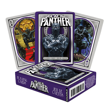 Aquarius Marvel Comics Black Panther Playing Cards - Black Panther Themed Deck of Cards for Your Favorite Card Games - Officially Licensed Merchandise