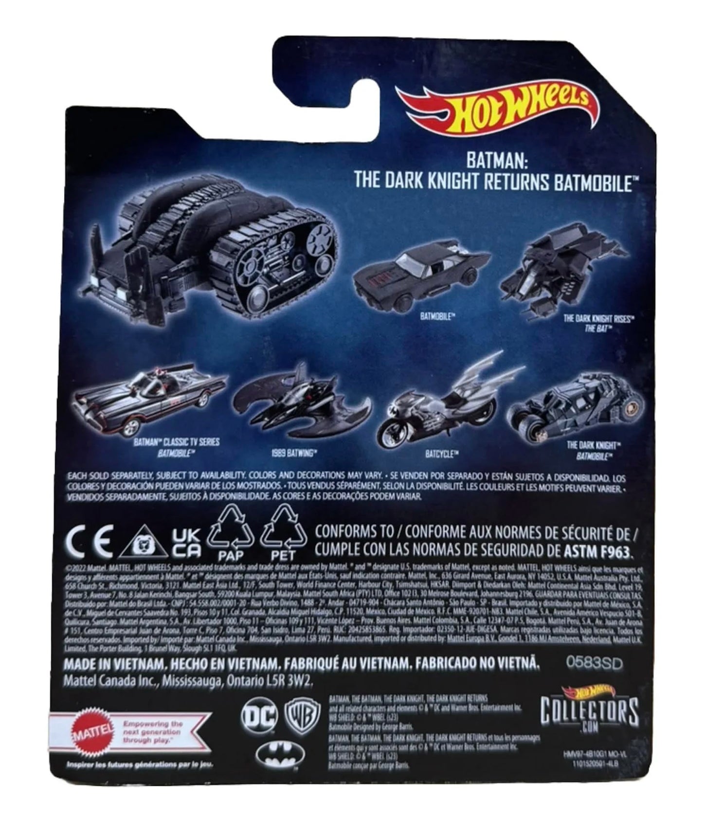 Hot Wheels Batman: The Dark Knight Returns Batmobile 1:50 Scale Bat Tank
