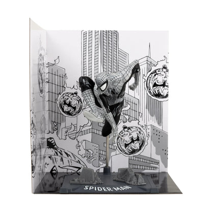 Marvel Statue Figure 1/10 Scale - Spider-Man #6 Black & White Gold Label