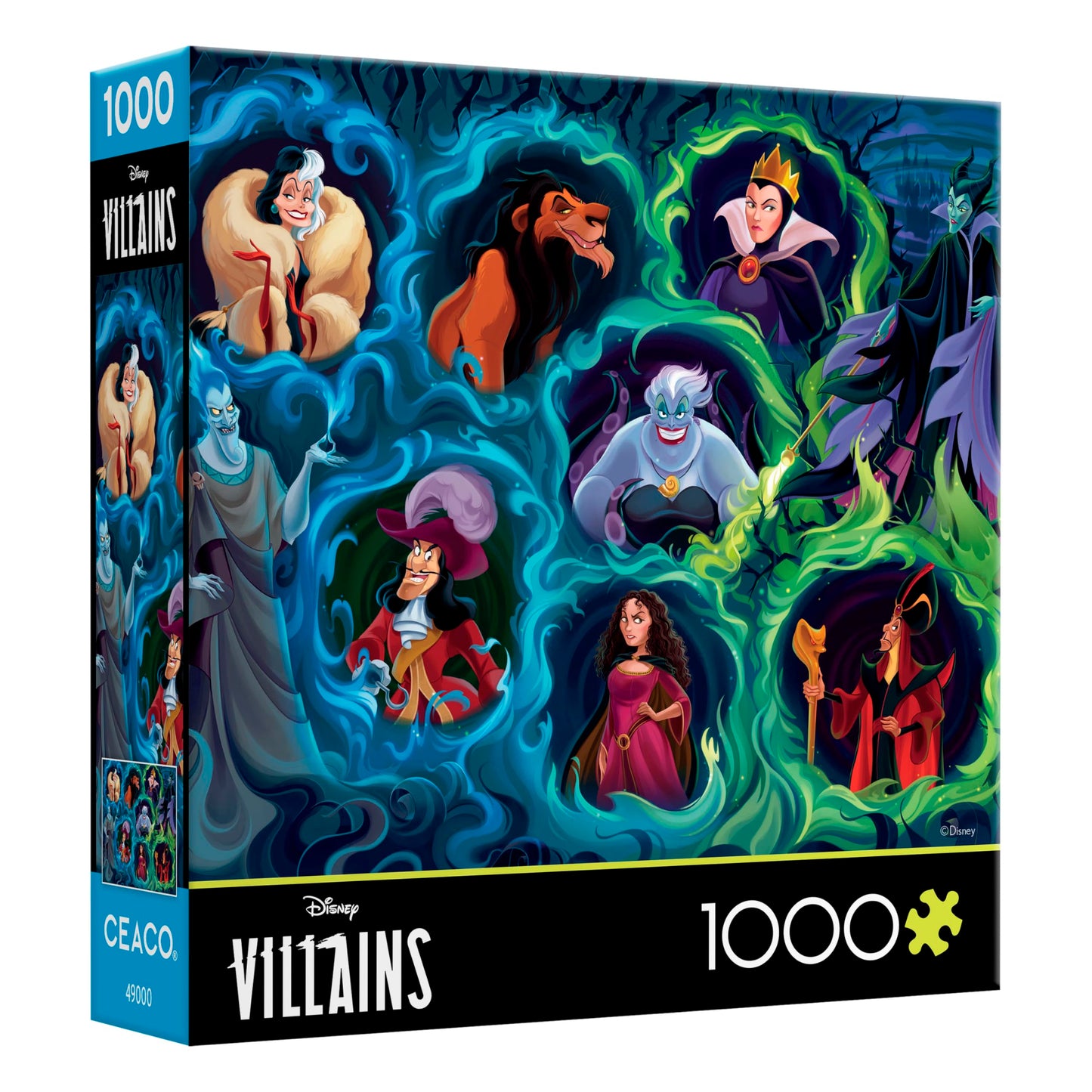 Ceaco - Disney - Villains - 1000 Piece Jigsaw Puzzle for Adults - Challenging Puzzle Perfect for Game Nights - Finished Size is 26.5 x 19