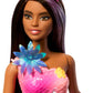 Barbie Mermaid Toy Dolls with Surprise Magic Blooming Flowers Feature, Ombre Tails, Pearl Headband Accessory & Long Brown Hair with Purple Highlights