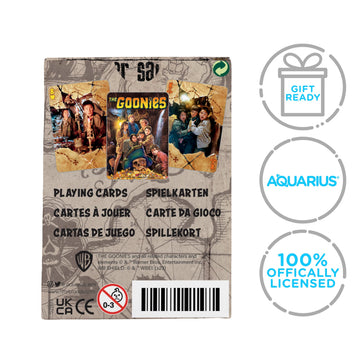 Aquarius Goonies Playing Cards Standard Size - Themed Novelty Deck with 52 Unique Movie Designs - Collectible Merchandise Gift for Teens and Adults