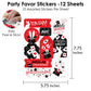 Big Dot of Happiness Ta-Da, Magic Show - Magical Birthday Party Favor Sticker Set - 12 Sheets - 120 Stickers