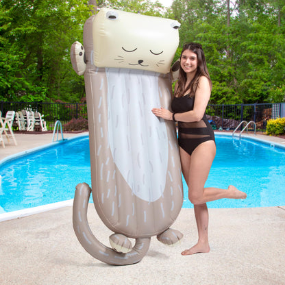 Giant Inflatable Otter Pool Float, Over 5.5 FT Long, Built for Lounging