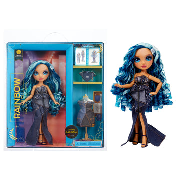 Rainbow High Fantastic Fashion Skyler Bradshaw - Blue 11” Fashion Doll and Playset with 2 Complete Doll Outfits, and Fashion Play Accessories, for