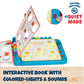 Chuckle & Roar Pop It Book, Colors, English & Spanish, Quiet Mode, 1-4+