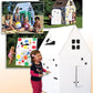 Easy Playhouse Cardboard Kids Fort - Indoor & Outdoor Art & Craft House