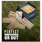 Triumph 28-Piece Wood Lawn Outdoor Large-Format Domino Set Includes Storage Carry Bag