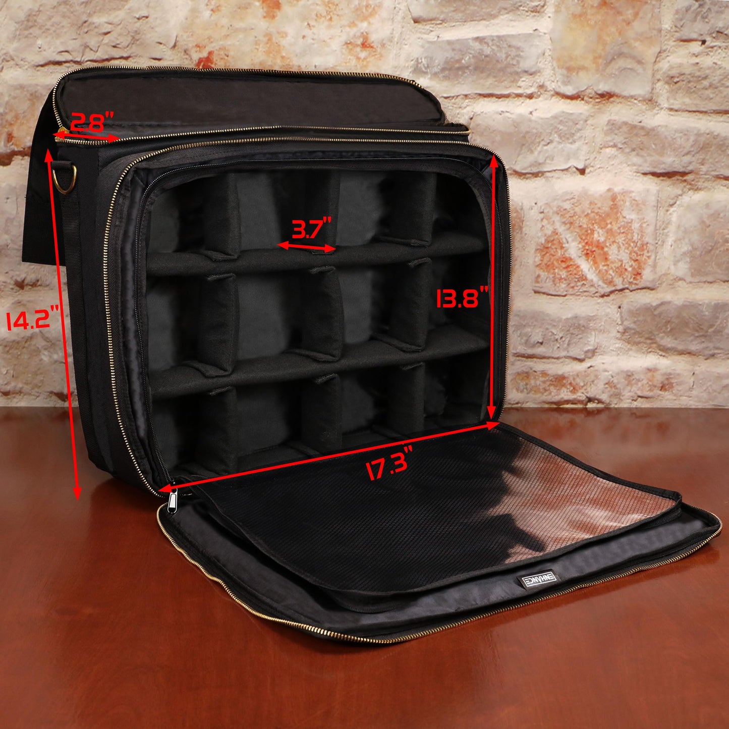 ENHANCE MTG Bag Compatible with Deck Box, Top Loader Binder, MTG Commander Deck & more TCG Trading Card Accessories - Trading Card Travel Bag with