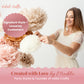 Vidal Crafts 20-Piece Boho Tissue Paper Pom Poms - Hanging Tissue Paper Flowers for Bridal Shower Decorations, Baby Shower Decorations for Girl