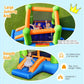 JIMUOO Inflatable Bounce House, Kids Bounce Castle Outside, Jumping Castle Bouncer w/Slide, Large Jumping Area, 2-in-1 Bouncy House for Toddler, Kids