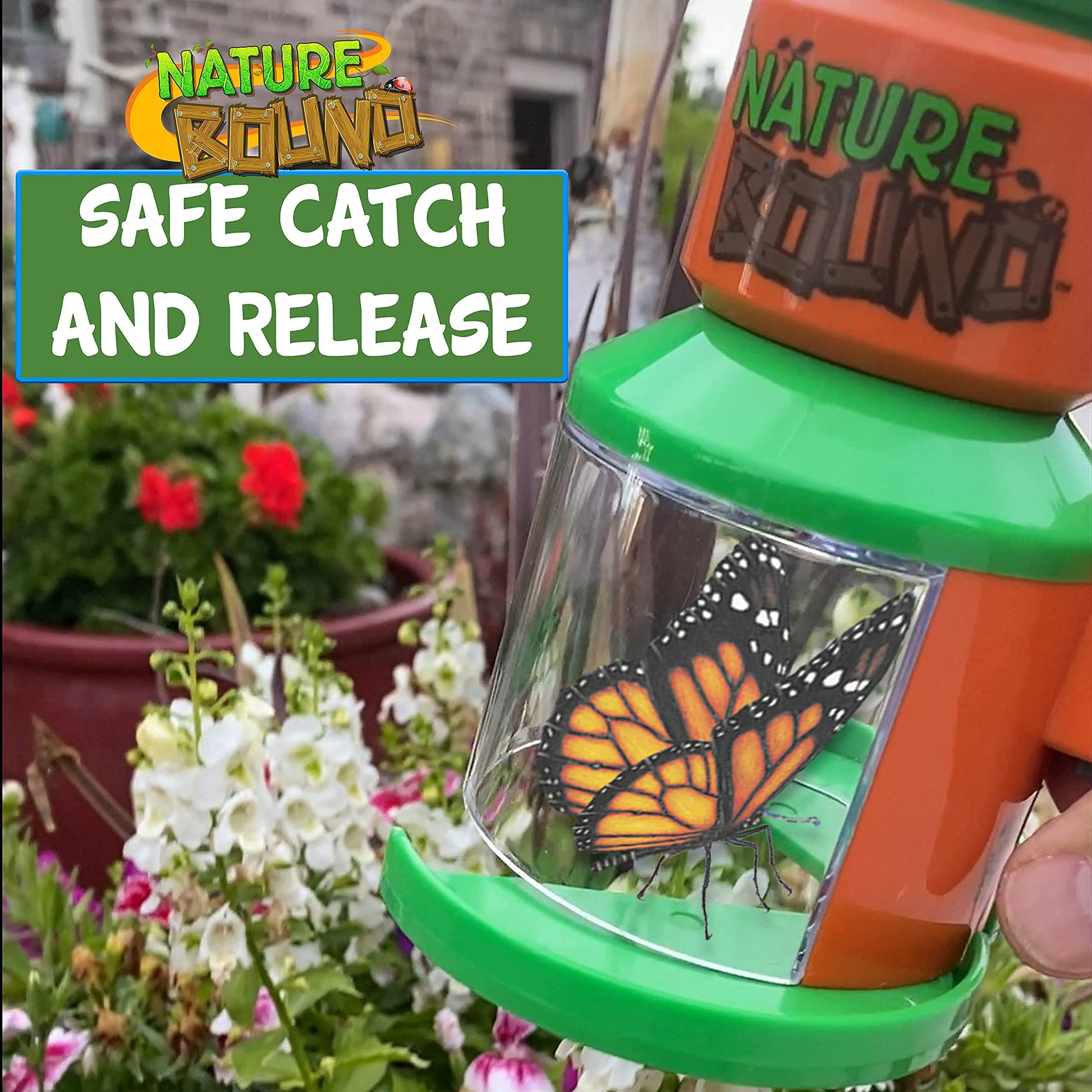 Nature Bound Bug Catcher and Viewer for Outdoor Exploration of Insects - Includes Handy Trigger Design - for Boys and Girls Medium