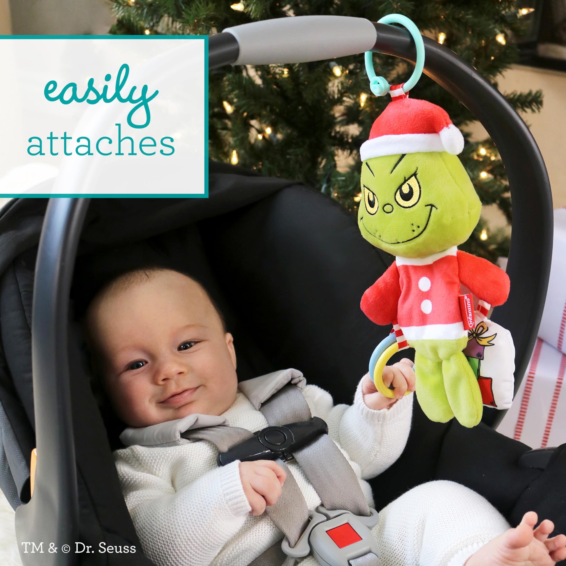 Infantino Activity Pal The Grinch Plush Baby Toy