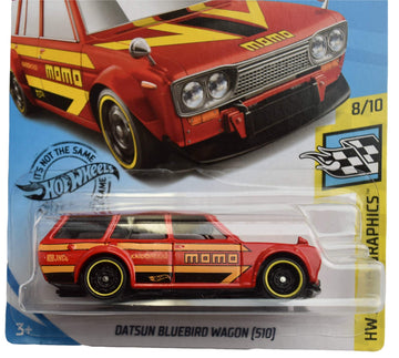 Hot Wheels Datsun Bluebird Wagon (510) 146/250, red