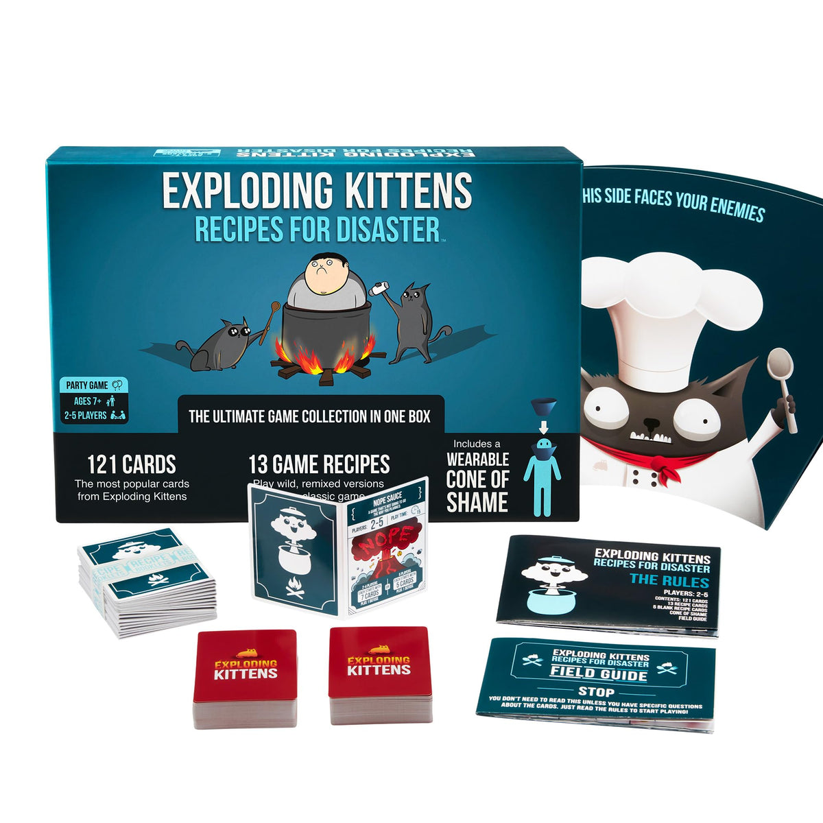 Exploding Kittens Recipes for Disaster, 2-5 Players, Ages 7+