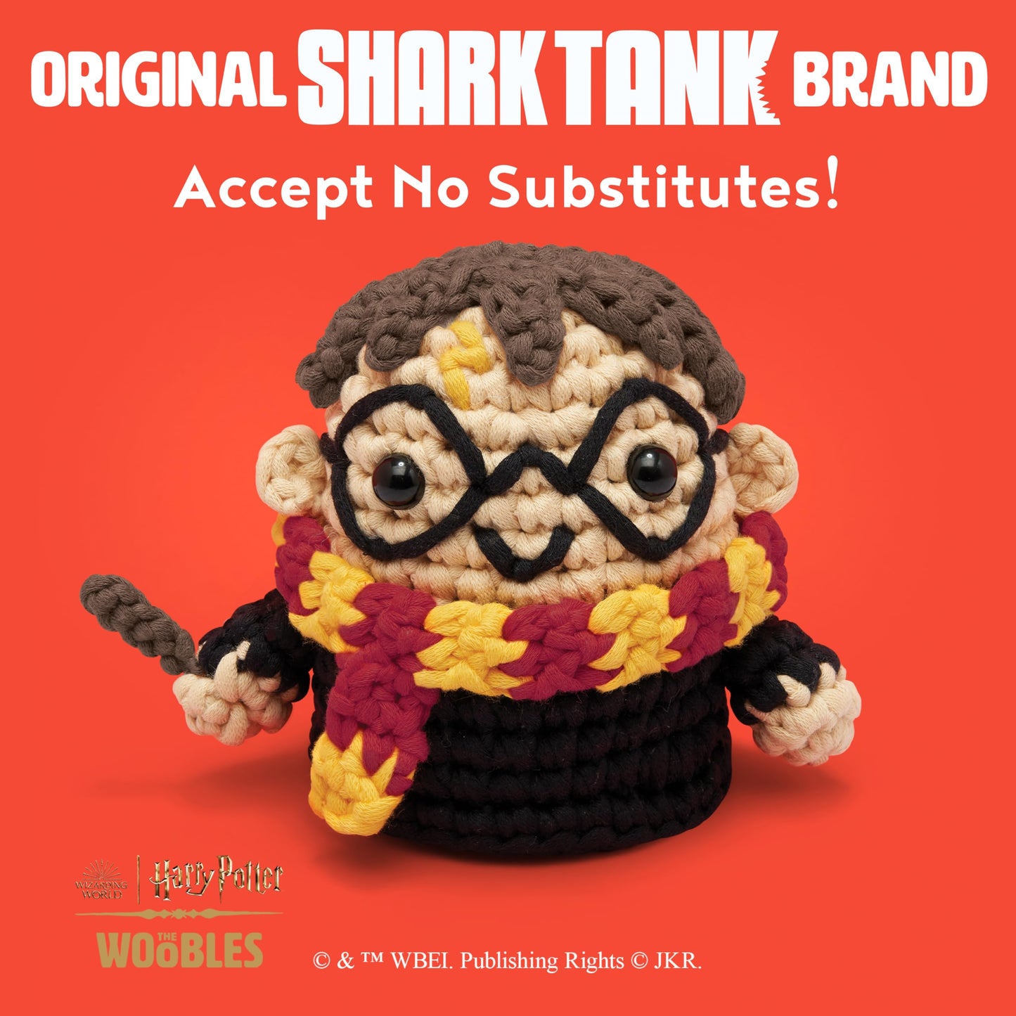 The Woobles Harry Potter Crochet Kit - Beginners Wooble Crochet Animal Kit Crafts with Easy Peasy Yarn as seen on Shark Tank - with Step-by-Step Video