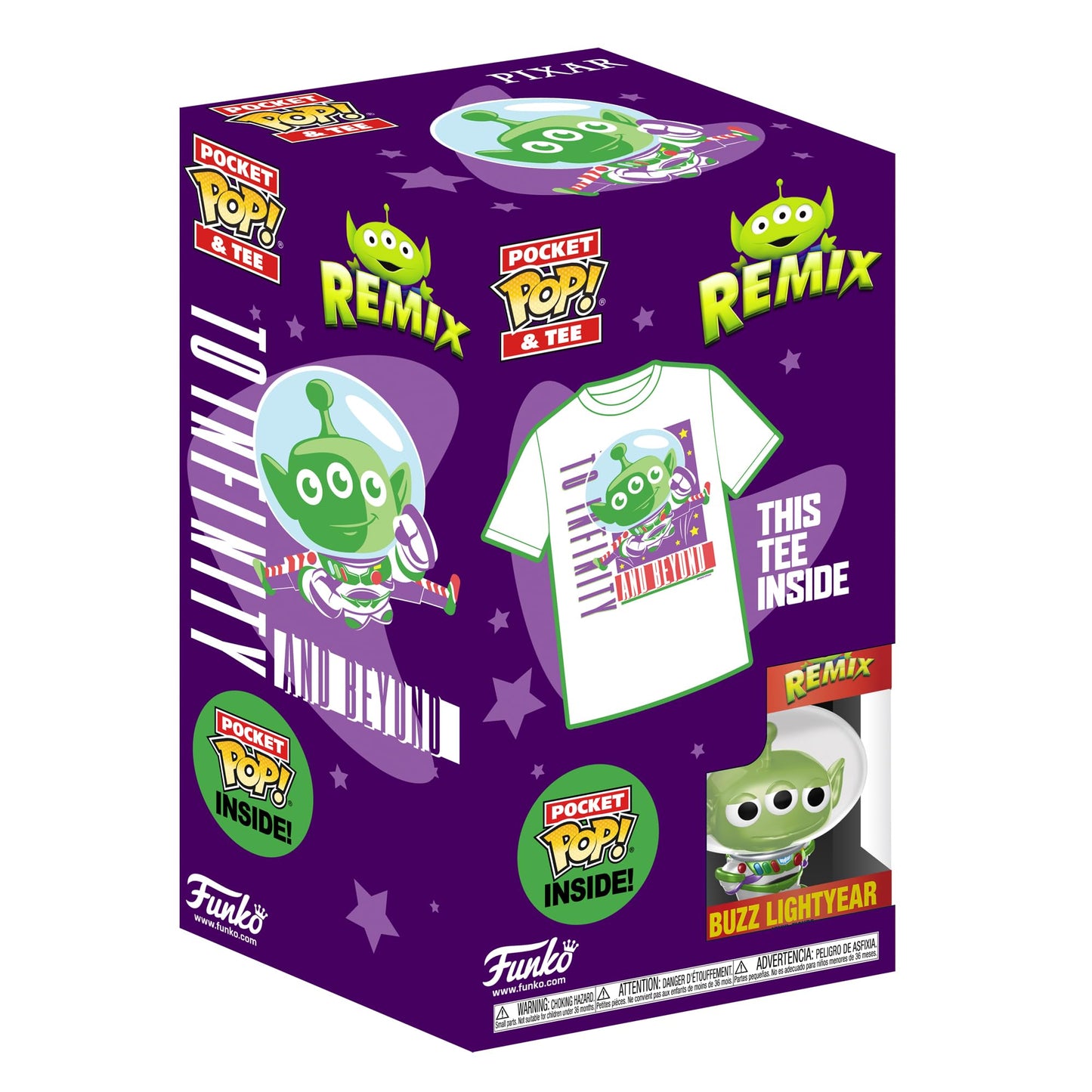 Funko Pocket Pop! & Tee: Disney Toy Story - Alien Buzz - Kids S