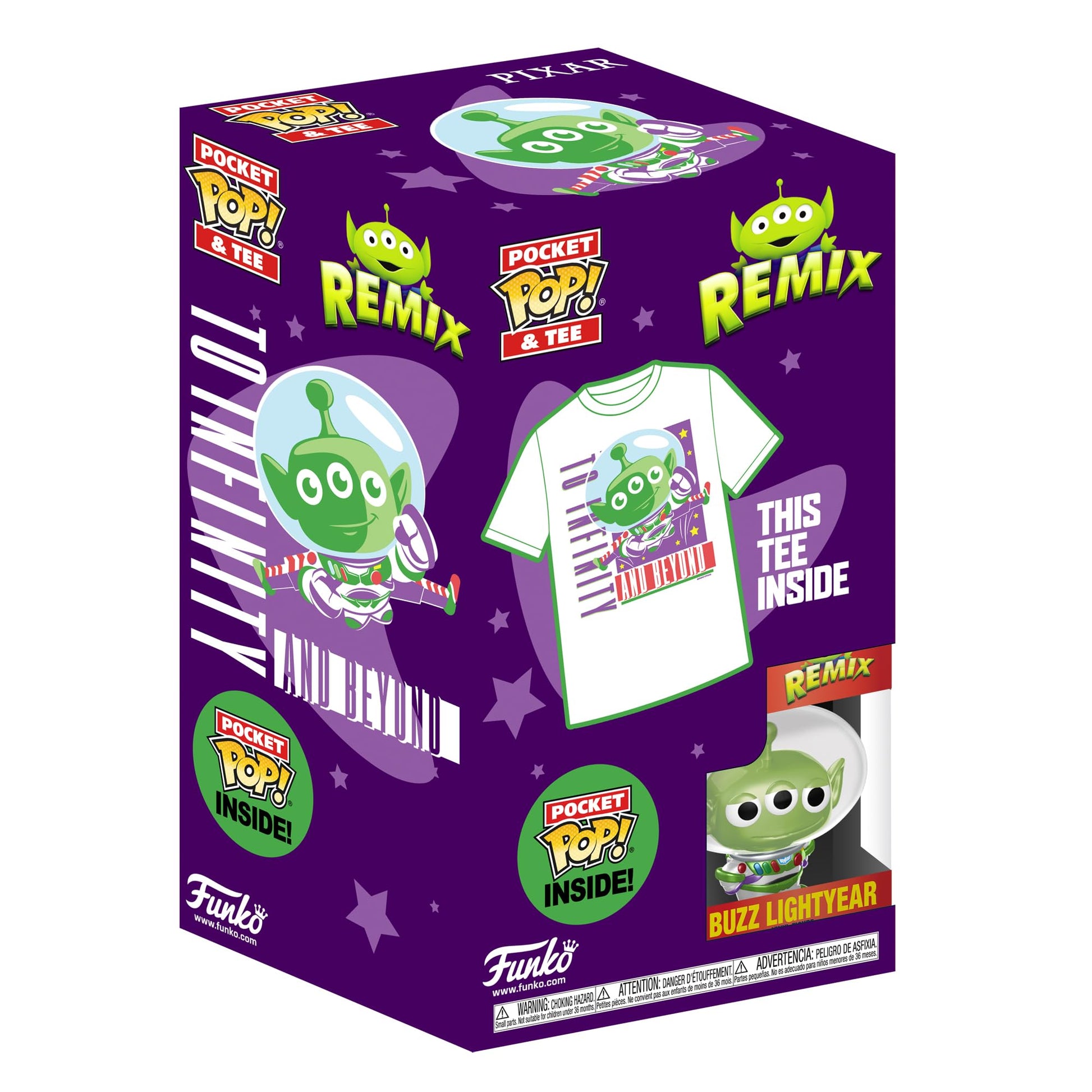 Funko Pocket Pop! & Tee: Disney Toy Story - Alien Buzz - Kids S