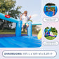 Bounceland Pop Star Inflatable Bounce House Bouncer, Large Bouncing Area with Long Slide, Climbing Wall, Basketball Hoop, UL 1HP Blower Included, 15