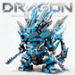kececo Dragon Mecha Transforming,Mechanical Robot Dragon-Shaped Model Building Block Toy Set, Cool Warrior, Suitable as a Christmas Birthday Gift