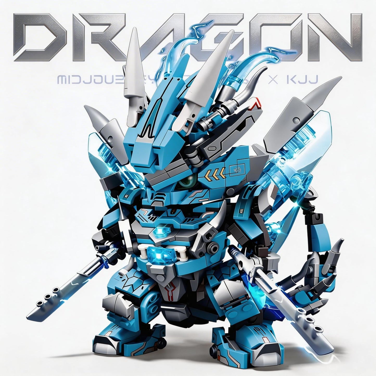 kececo Dragon Mecha Transforming,Mechanical Robot Dragon-Shaped Model Building Block Toy Set, Cool Warrior, Suitable as a Christmas Birthday Gift