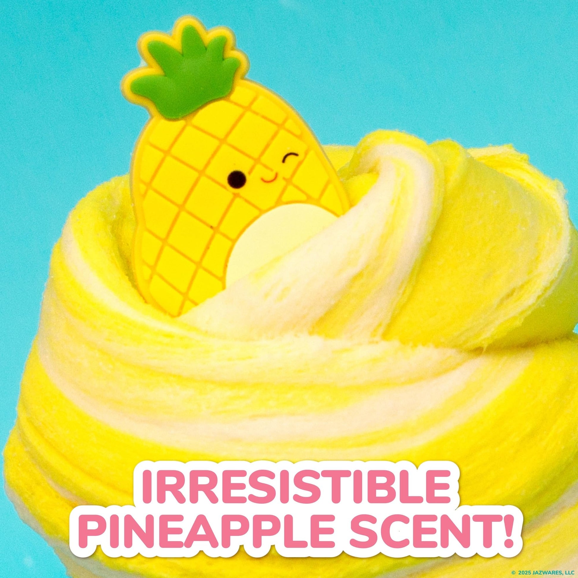 Original Squishmallows Scented Slime Jar, Pineapple, Maui