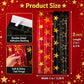 2 Pack Movie Night Foil Fringe Curtains Backdrop Decorations, 3.3 x 6.6 Ft Star Red and Black Movie Night Tinsel Streamers Backdrop for Movie Theater