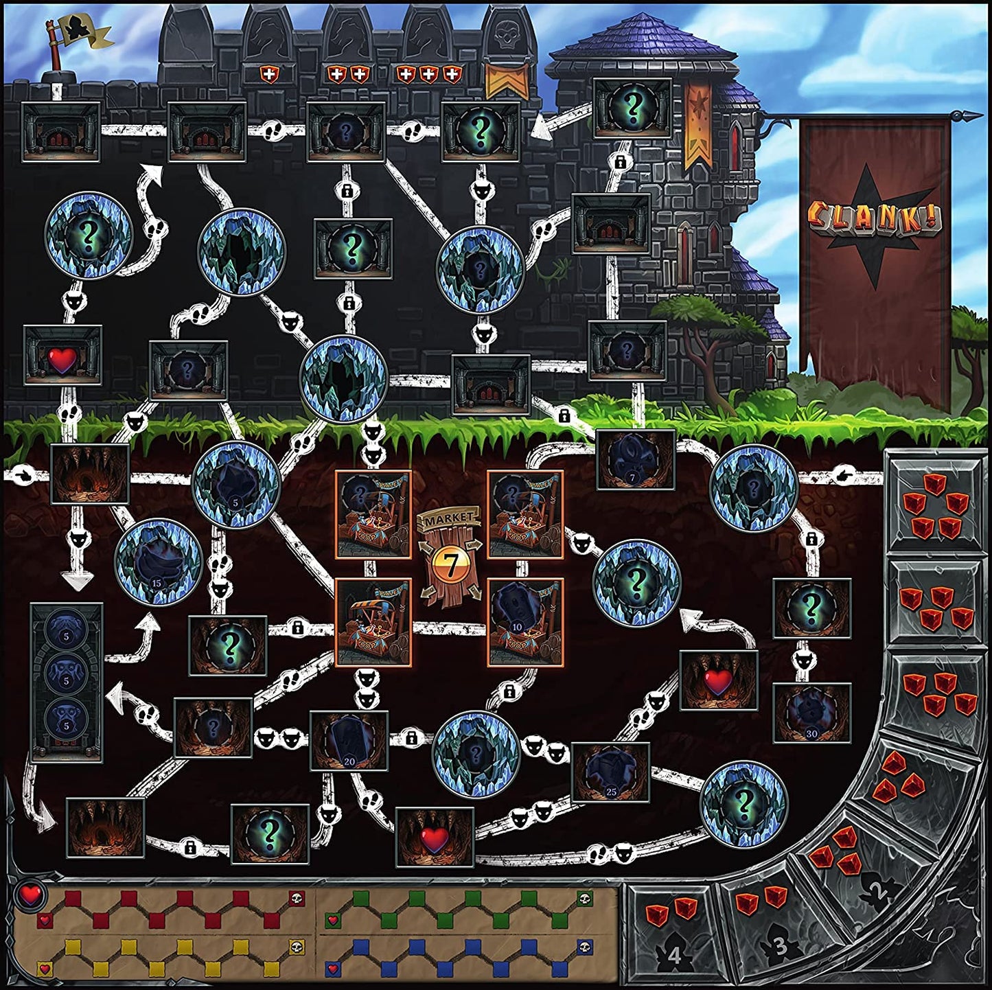 Renegade Game Studios Clank! A Deck Building Adventure! 156 Months to 1200 Months