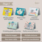 Taf Toys Tummy Time Baby Mirror Soft Baby Book with Mirror & Teether - Tummy Time Toys 0-6 Months - High Contrast Newborn Infant Toys - Ideal