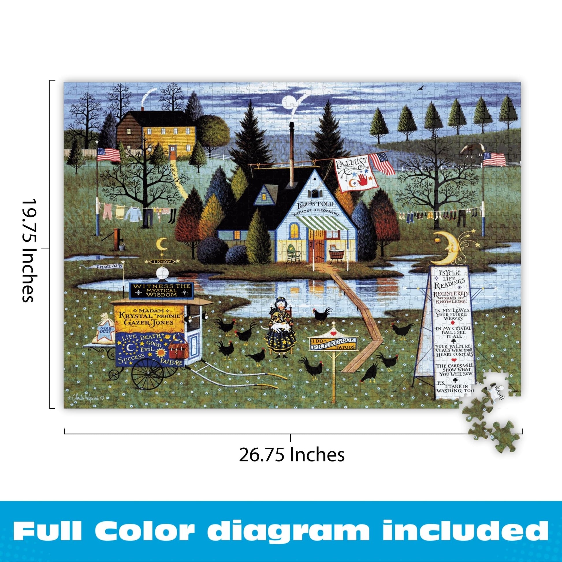 Buffalo Games - Charles Wysocki Know It All - 1000 Piece Puzzle for Adults