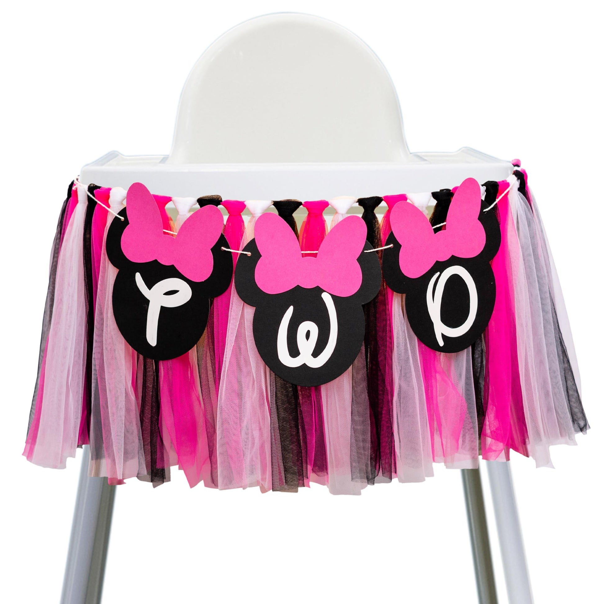 GIOGUK Mouse 2nd Birthday High Chair Banner Oh Twodles Party Decor Banner