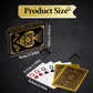 Playing Cards 4 Pack, Plastic Playing Cards Waterproof, 4 Deck of Cards Bulk, Jumbo Large Print Cards for Adults Seniors, Premium Poker Card Set Bulk